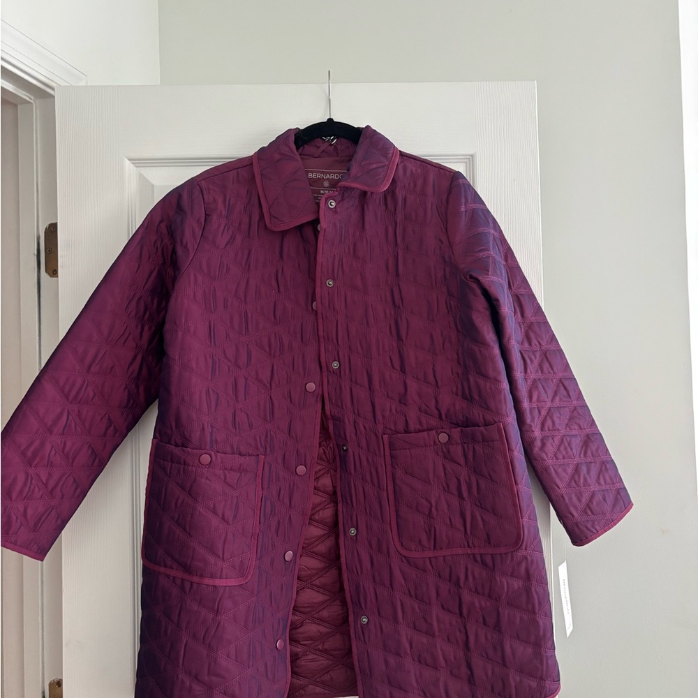 Purple Quilted Coat
